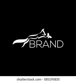 Fox vector logo design template