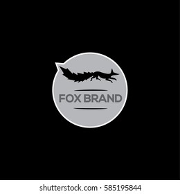 Fox vector logo design template