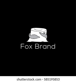 Fox vector logo design template