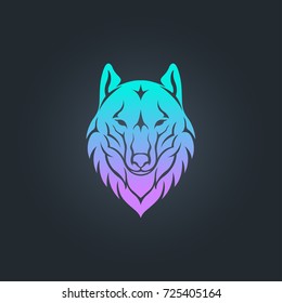 Fox vector logo icon illustration