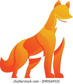 fox vector logo Mascot Fox Animal Logo 