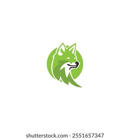 Fox vector logo template design
