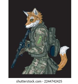FOX VECTOR T SHIRT DEISGN