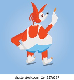 fox with vision vector design clean and unique latest illustration