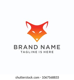 Fox or Wolf Abstract template logo design