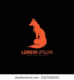 fox or wolf logo icon vector illustration design template illustration