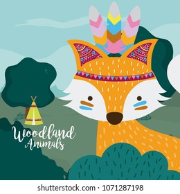 Fox woodland animals