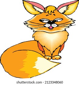 fox yellow predator beast illustration
