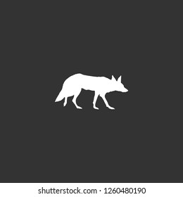 fox2 icon vector. fox2 sign on black background. fox2 icon for web and app
