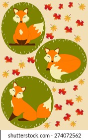 foxes in fall