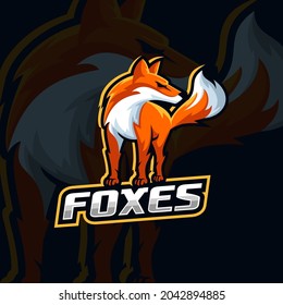 Foxes Logo Design Concept Logo Stock Vector (Royalty Free) 2042894885 ...