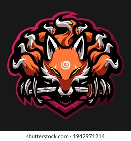 The foxes mascot logo design