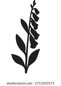  Foxglove Icon – Vector Illustration