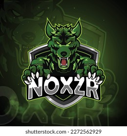 Fox,noxzr mascot logo design vector with modern illustration concept style for sport team