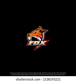 Foxs mascot logo design good use for symbol identyti emblem brand and more