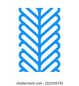vector de icono de color de cadena foxtail. señal de cadena foxtail. ilustración de símbolo aislado