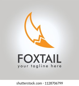 Foxtail logo. Vector illustration