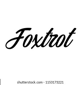 foxtrot label , stamp