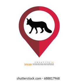 fox.vector illustration.