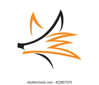 Foxy Silhouette Symbol