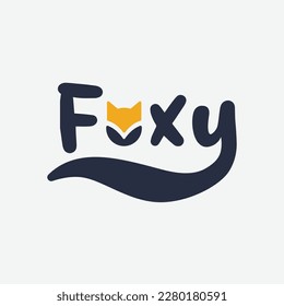tipografía foxy para logotipo, icono o símbolo