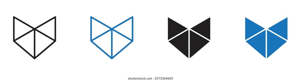 Foxydroid icon Flat line symbol