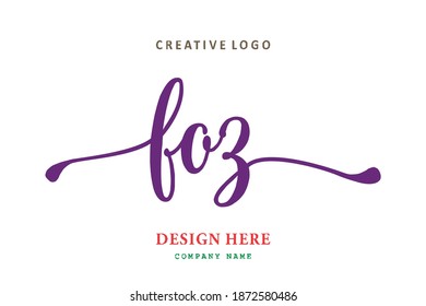 FOZ lettering logo is simple, easy to understand and authoritative