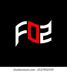 FOZ logo design, FOZ simple and modern logo. FOZ luxurious alphabet design  