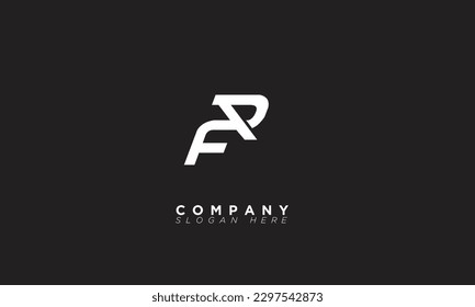 FP Alphabet letters Initials Monogram logo PF, F and P