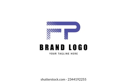 FP brand, creative, lining design company, BLUE logo design.