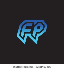 Soporte de diseño de logotipo de inspiración inicial FP e ideas de clan de juegos