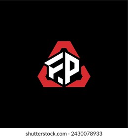 FP initial logo modern and futuristic concept for esport or gaming logo