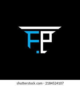 FP letter logo creative design with vector graphic