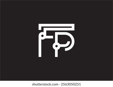 FP letter logo and monogram design
