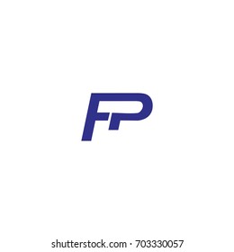 FP LETTER LOGO VECTOR