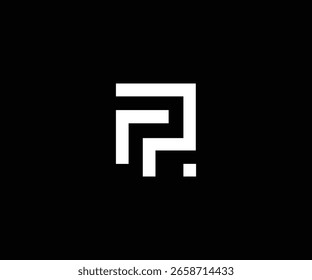 FP letter modern clean logo