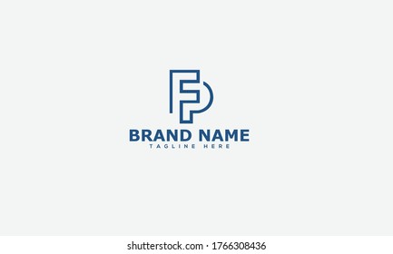 FP Logo Design Template Vector