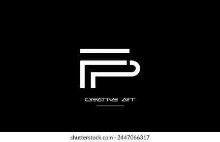 FP, PF, F, P abstract letters logo monogram