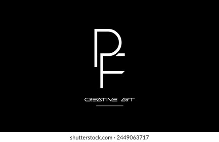 FP, PF, F, P abstract letters logo monogram