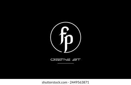 FP, PF, F, P abstract letters logo monogram
