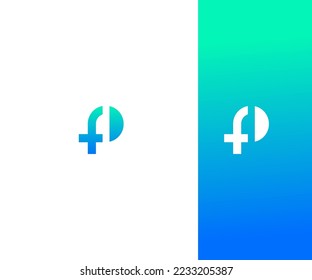FP, PF Letter Logo Vector Template Abstract Monogram Symbol . Usable for Business sport, technology, fashion, digital And future creative logo