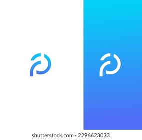 FP, PF letter modern branding logo