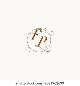 FP uniquely wedding logo symbol of your marriage and you can use it on your wedding stationary