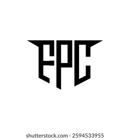 FPC letter logo design with white background in illustrator, vector logo modern alphabet font overlap style, calligraphy designs for logo, Poster, Invitation, etc.
