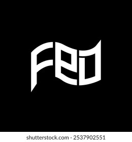 Diseño del logotipo de FPD, logotipo simple y moderno de FPD. Diseño de alfabeto de lujo FPD  