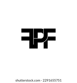 fpf typography letter monogram logo design