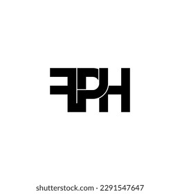 fph initial letter monogram logo design