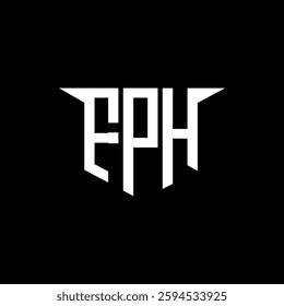 FPH letter logo design with white background in illustrator, vector logo modern alphabet font overlap style, calligraphy designs for logo, Poster, Invitation, etc.