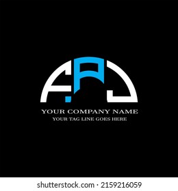 FPJ letter logo creative design with vector graphic
