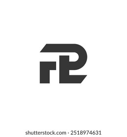 Projeto do logotipo da letra FPL no fundo preto. FPL criativo iniciais letra logotipo conceito. Design de carta FPL.